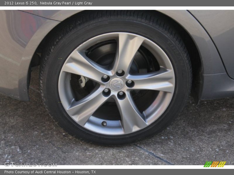 Nebula Gray Pearl / Light Gray 2012 Lexus IS 250