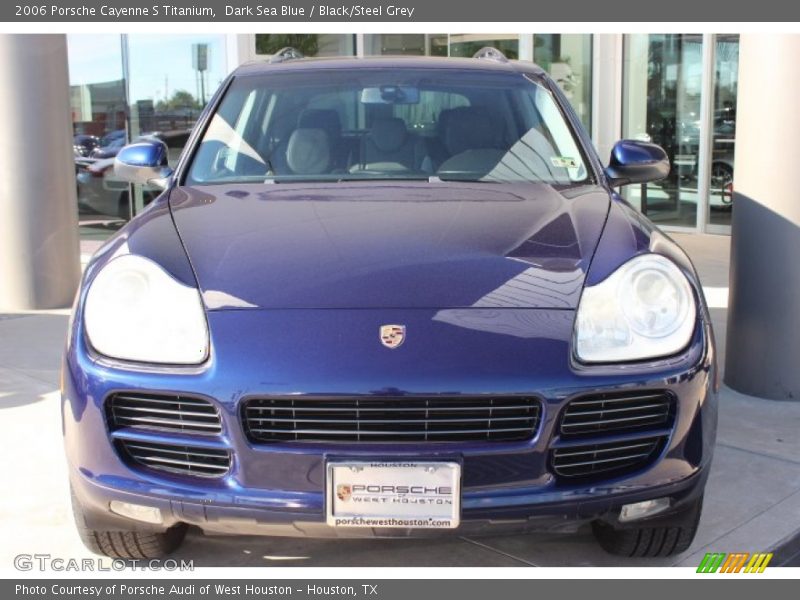 Dark Sea Blue / Black/Steel Grey 2006 Porsche Cayenne S Titanium