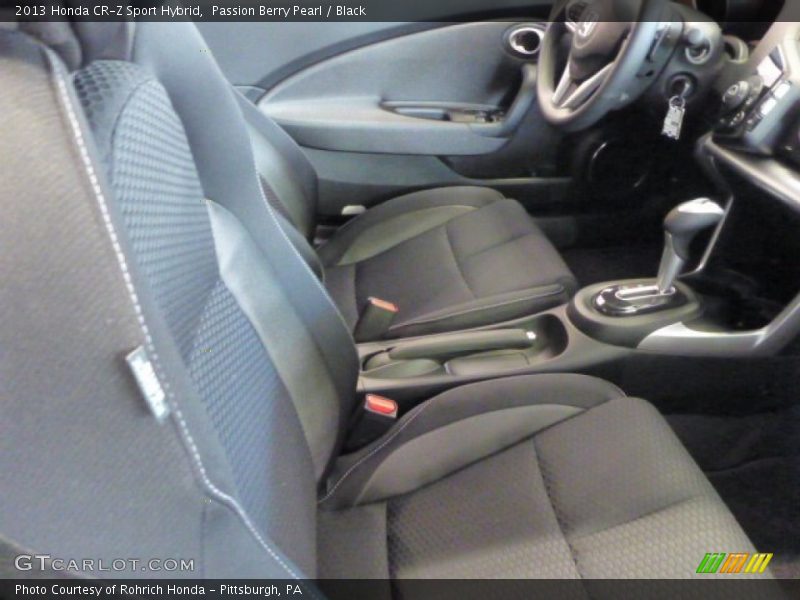 Passion Berry Pearl / Black 2013 Honda CR-Z Sport Hybrid