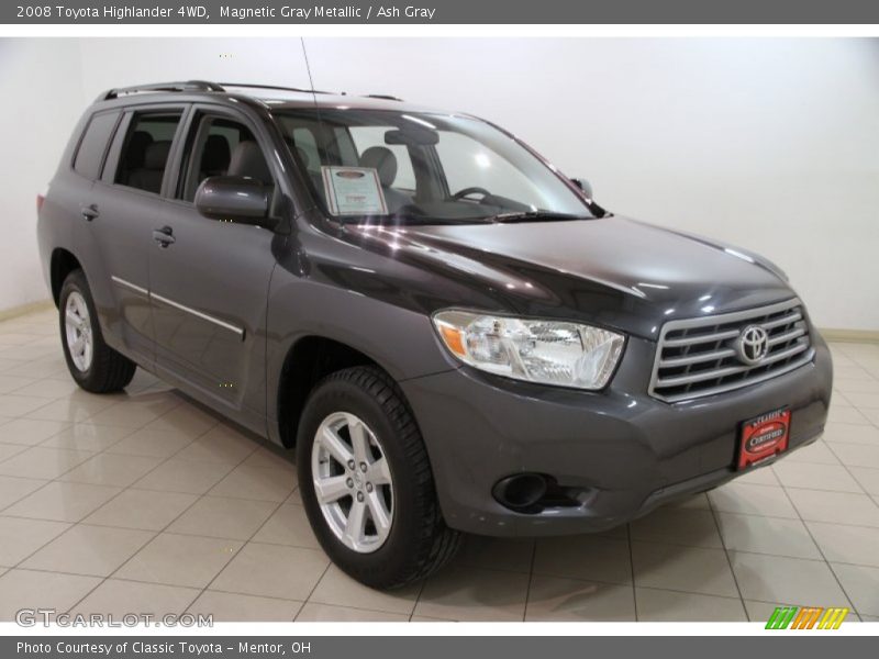 Magnetic Gray Metallic / Ash Gray 2008 Toyota Highlander 4WD