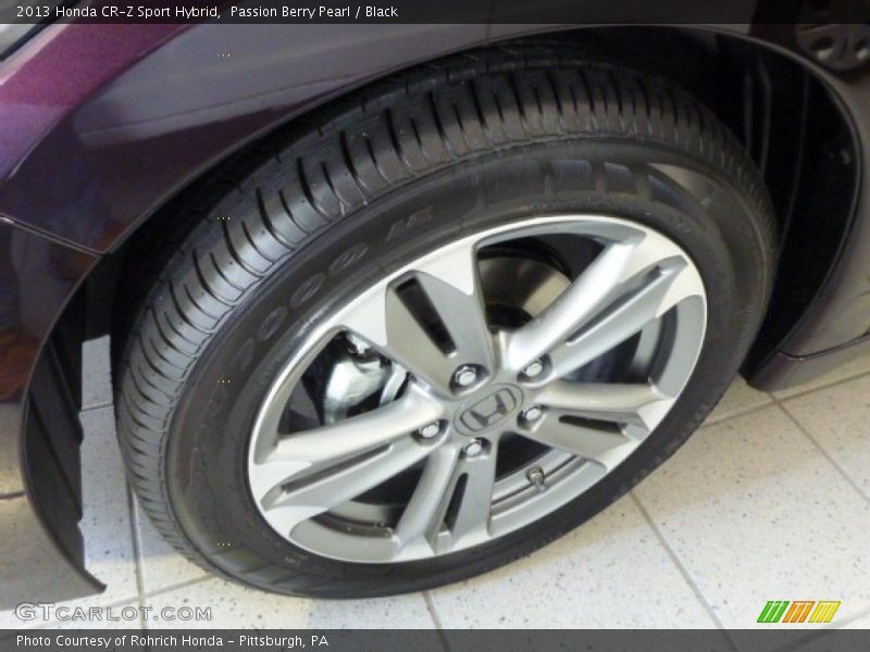Passion Berry Pearl / Black 2013 Honda CR-Z Sport Hybrid