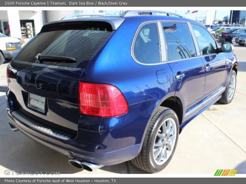 Dark Sea Blue / Black/Steel Grey 2006 Porsche Cayenne S Titanium