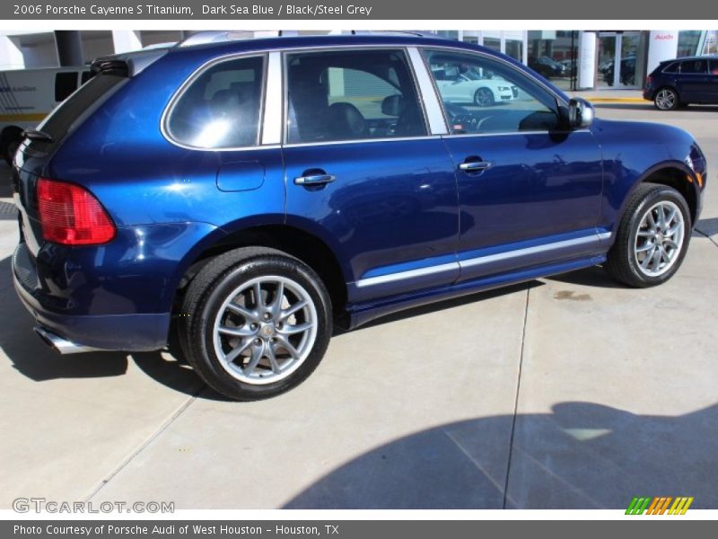 Dark Sea Blue / Black/Steel Grey 2006 Porsche Cayenne S Titanium