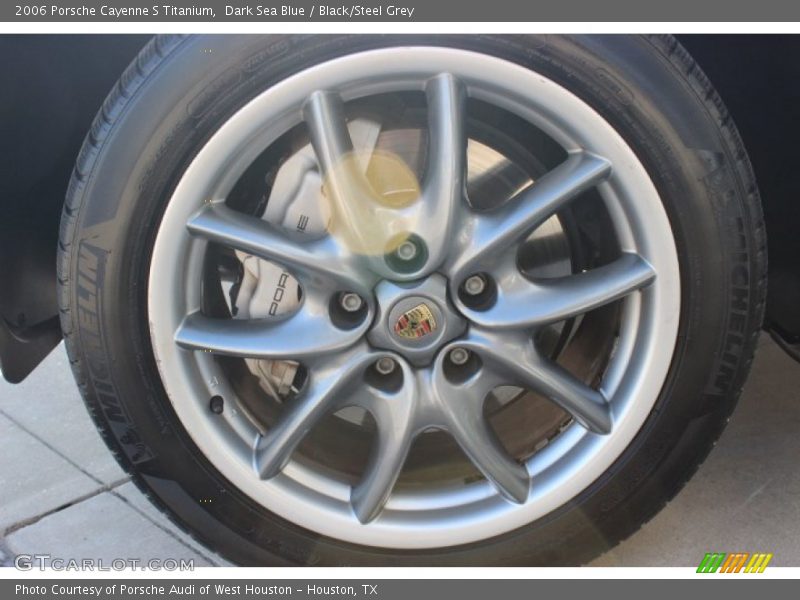 Dark Sea Blue / Black/Steel Grey 2006 Porsche Cayenne S Titanium