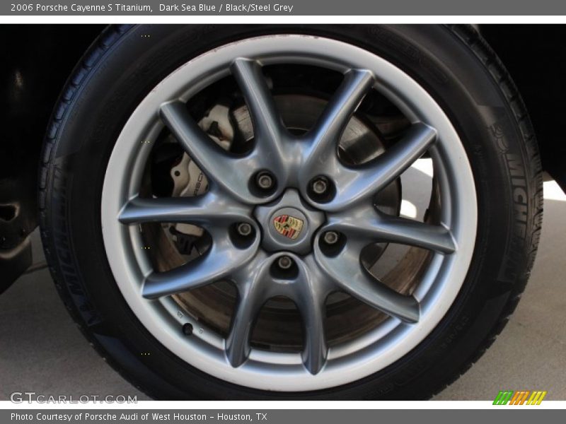 Dark Sea Blue / Black/Steel Grey 2006 Porsche Cayenne S Titanium