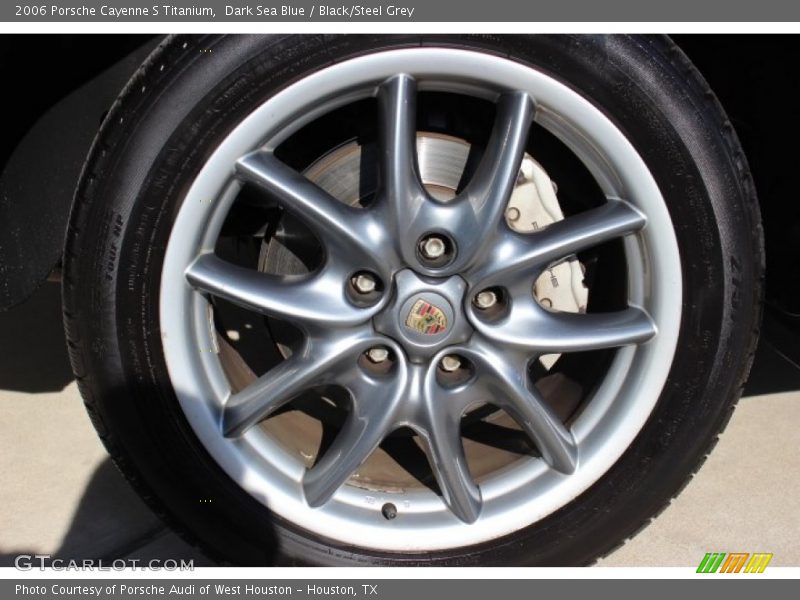 Dark Sea Blue / Black/Steel Grey 2006 Porsche Cayenne S Titanium
