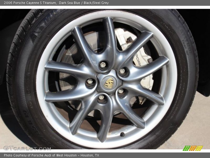 Dark Sea Blue / Black/Steel Grey 2006 Porsche Cayenne S Titanium