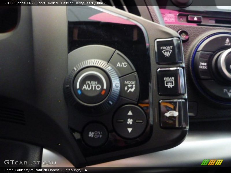 Passion Berry Pearl / Black 2013 Honda CR-Z Sport Hybrid
