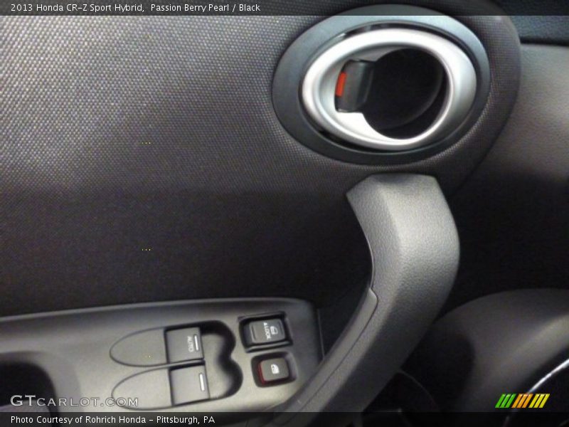 Passion Berry Pearl / Black 2013 Honda CR-Z Sport Hybrid