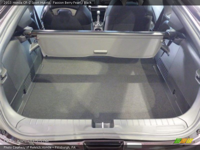 Passion Berry Pearl / Black 2013 Honda CR-Z Sport Hybrid