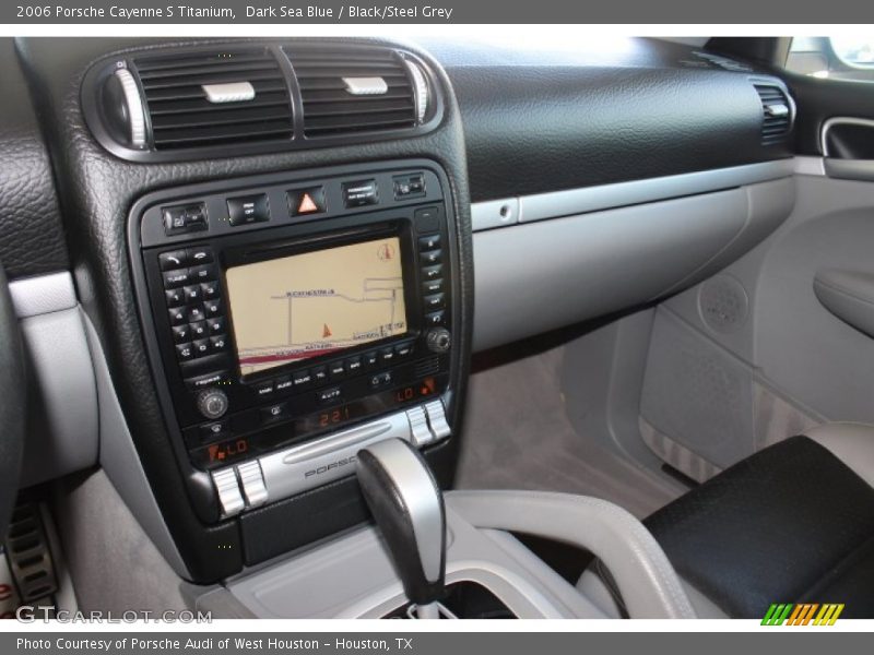 Dark Sea Blue / Black/Steel Grey 2006 Porsche Cayenne S Titanium