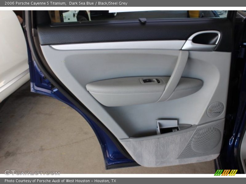 Dark Sea Blue / Black/Steel Grey 2006 Porsche Cayenne S Titanium