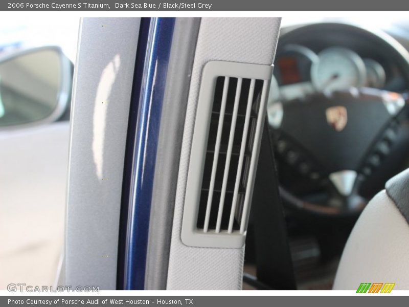 Dark Sea Blue / Black/Steel Grey 2006 Porsche Cayenne S Titanium