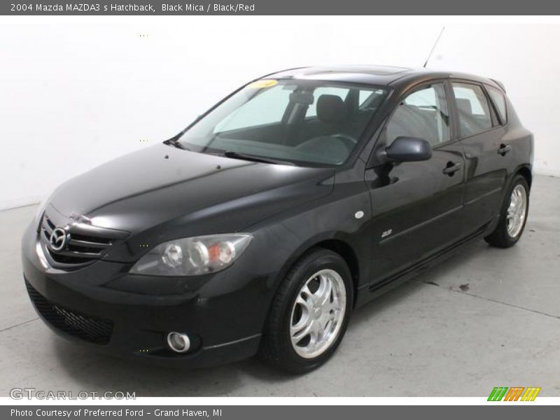 Black Mica / Black/Red 2004 Mazda MAZDA3 s Hatchback