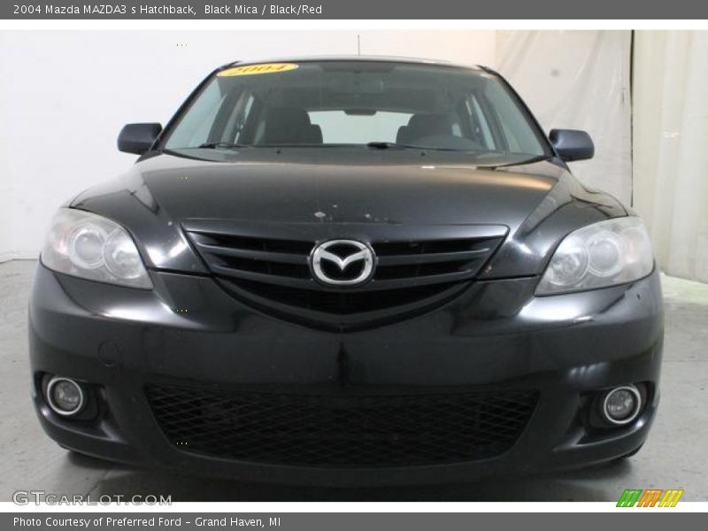 Black Mica / Black/Red 2004 Mazda MAZDA3 s Hatchback
