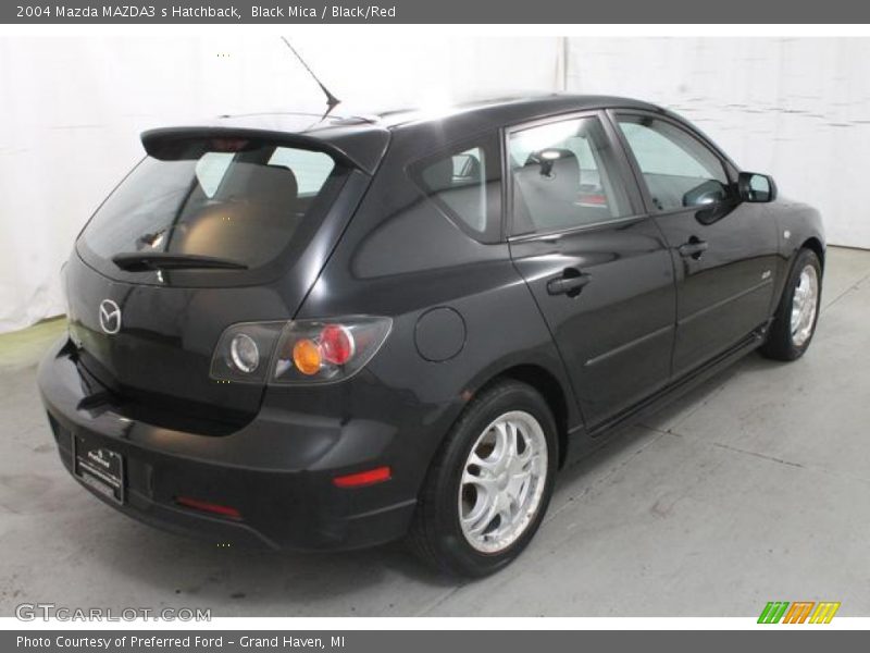 Black Mica / Black/Red 2004 Mazda MAZDA3 s Hatchback