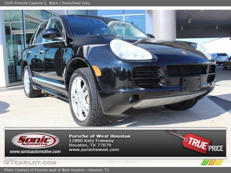 Black / Stone/Steel Grey 2005 Porsche Cayenne S