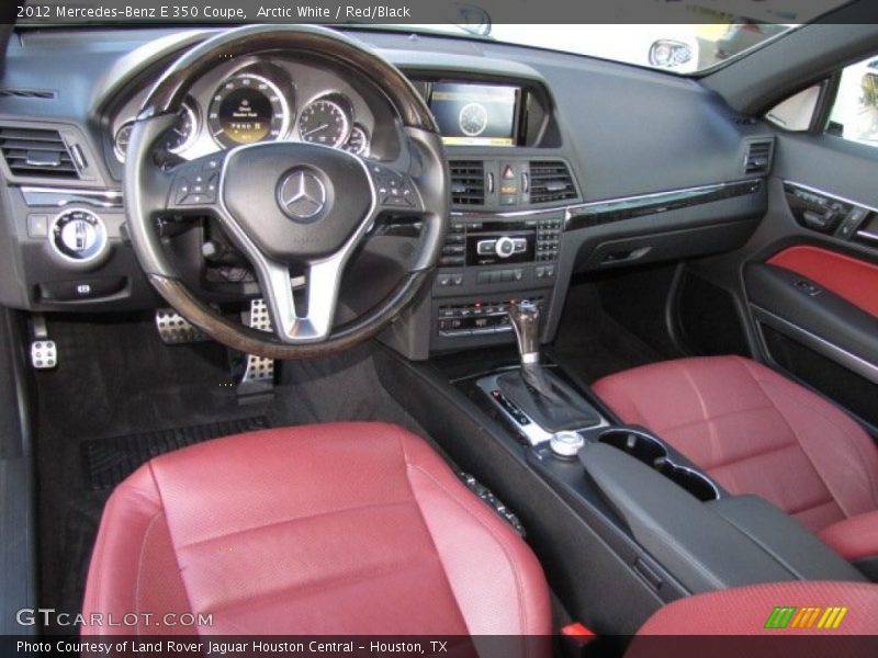 Arctic White / Red/Black 2012 Mercedes-Benz E 350 Coupe