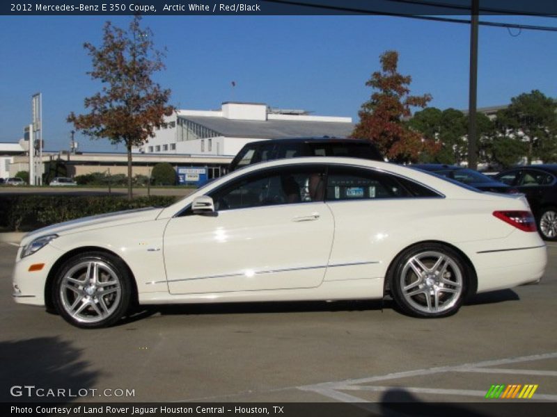 Arctic White / Red/Black 2012 Mercedes-Benz E 350 Coupe