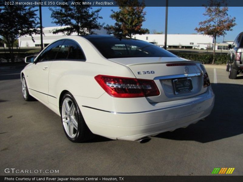 Arctic White / Red/Black 2012 Mercedes-Benz E 350 Coupe