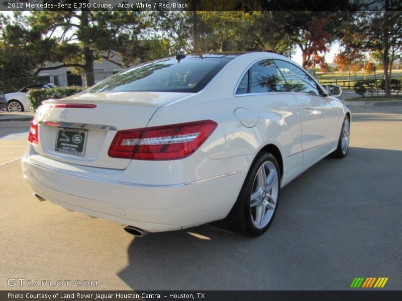 Arctic White / Red/Black 2012 Mercedes-Benz E 350 Coupe