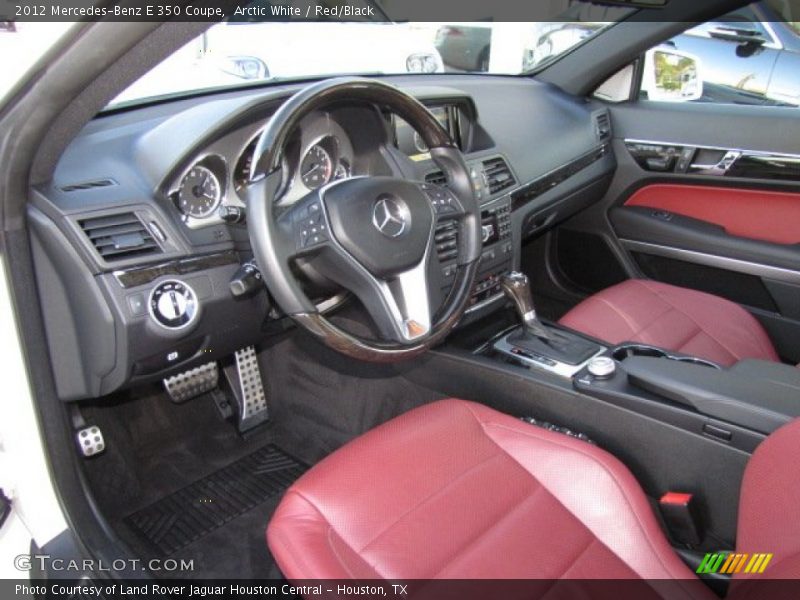 Arctic White / Red/Black 2012 Mercedes-Benz E 350 Coupe