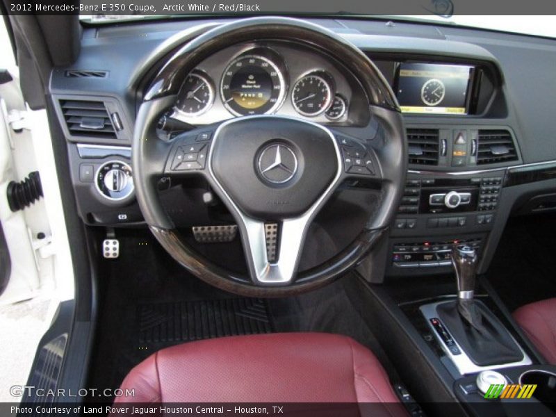 Arctic White / Red/Black 2012 Mercedes-Benz E 350 Coupe