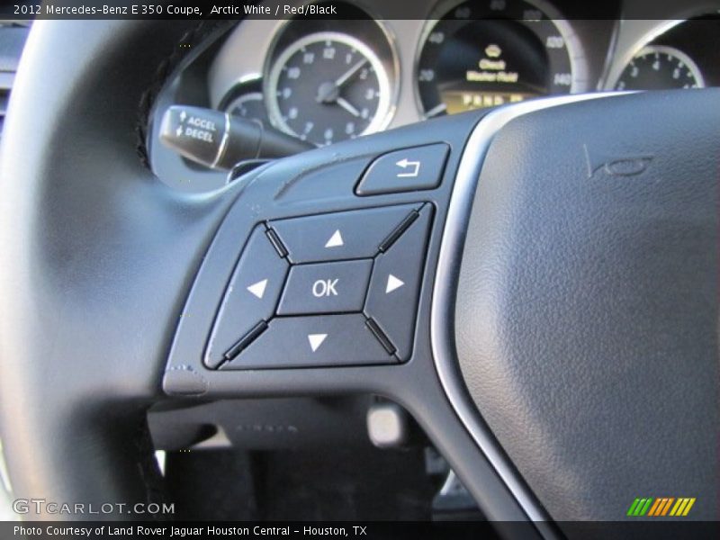 Arctic White / Red/Black 2012 Mercedes-Benz E 350 Coupe