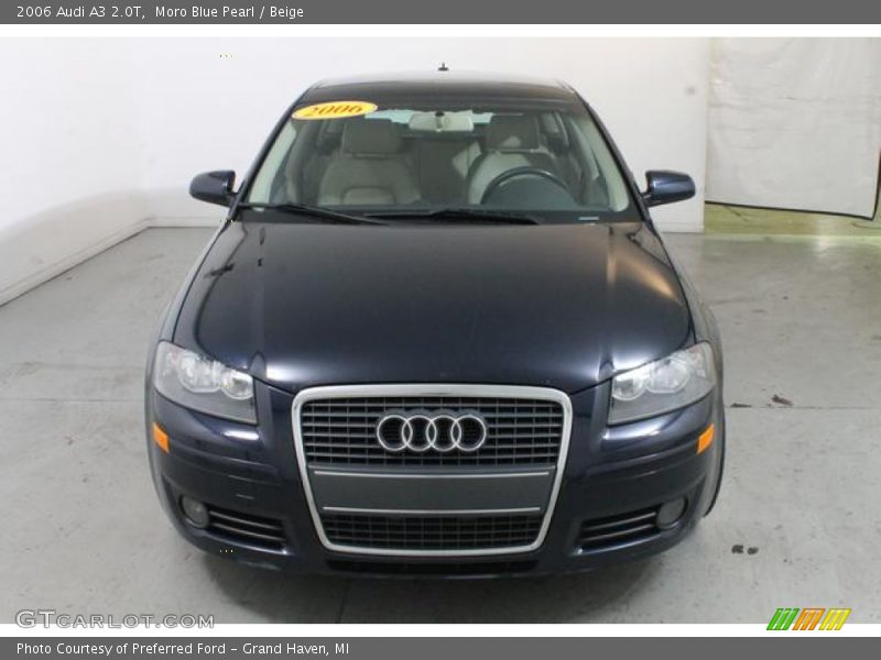 Moro Blue Pearl / Beige 2006 Audi A3 2.0T
