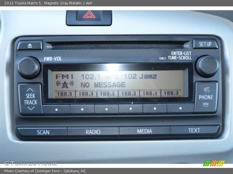 Magnetic Gray Metallic / Ash 2013 Toyota Matrix S