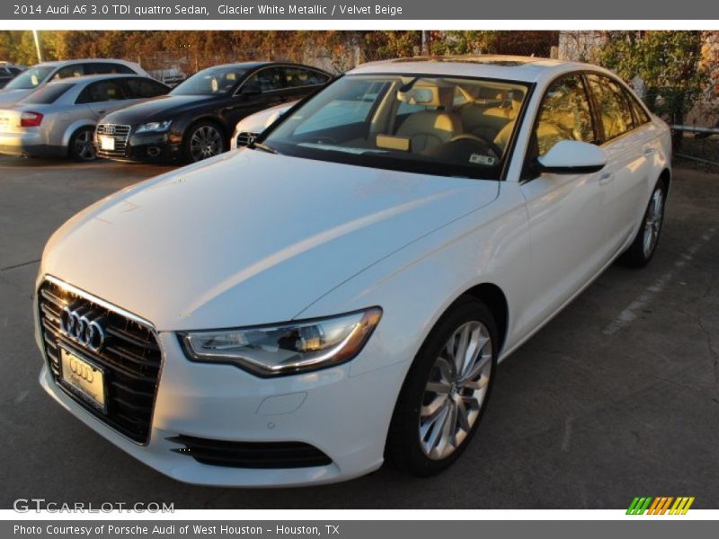Glacier White Metallic / Velvet Beige 2014 Audi A6 3.0 TDI quattro Sedan