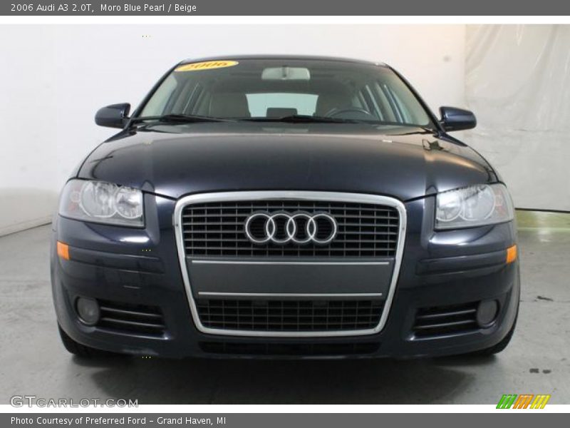 Moro Blue Pearl / Beige 2006 Audi A3 2.0T