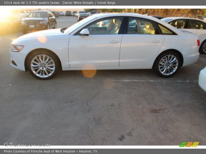 Glacier White Metallic / Velvet Beige 2014 Audi A6 3.0 TDI quattro Sedan