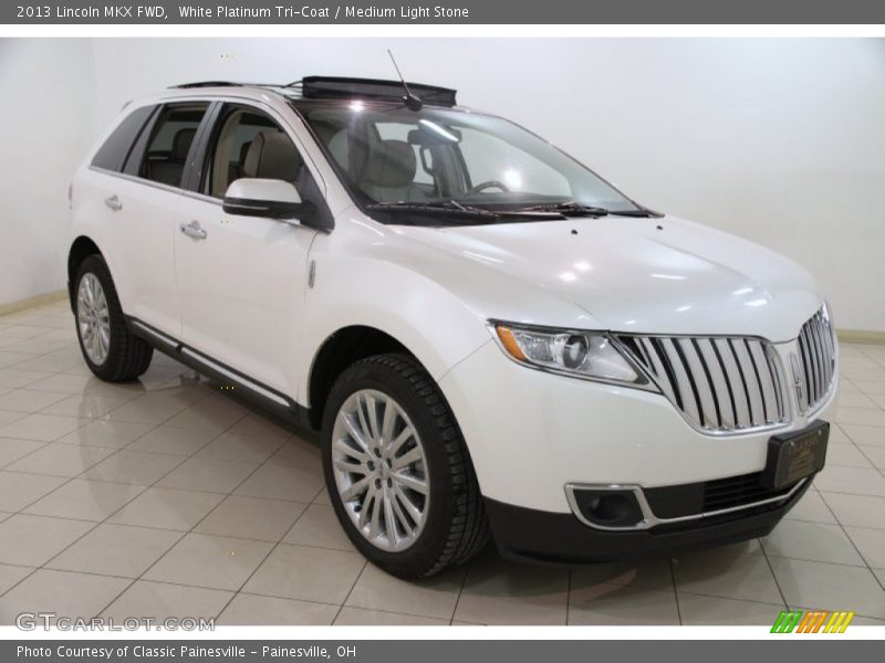 White Platinum Tri-Coat / Medium Light Stone 2013 Lincoln MKX FWD