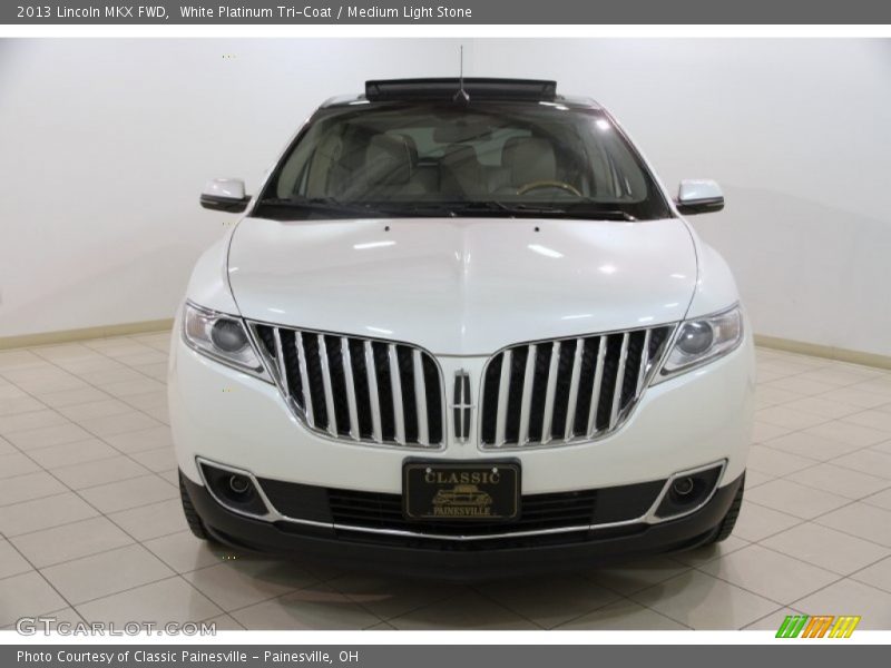 White Platinum Tri-Coat / Medium Light Stone 2013 Lincoln MKX FWD