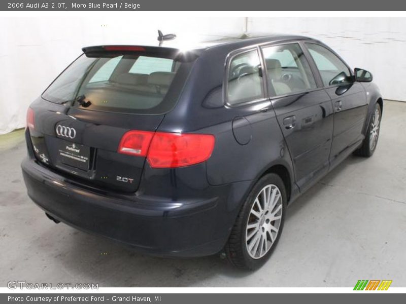 Moro Blue Pearl / Beige 2006 Audi A3 2.0T