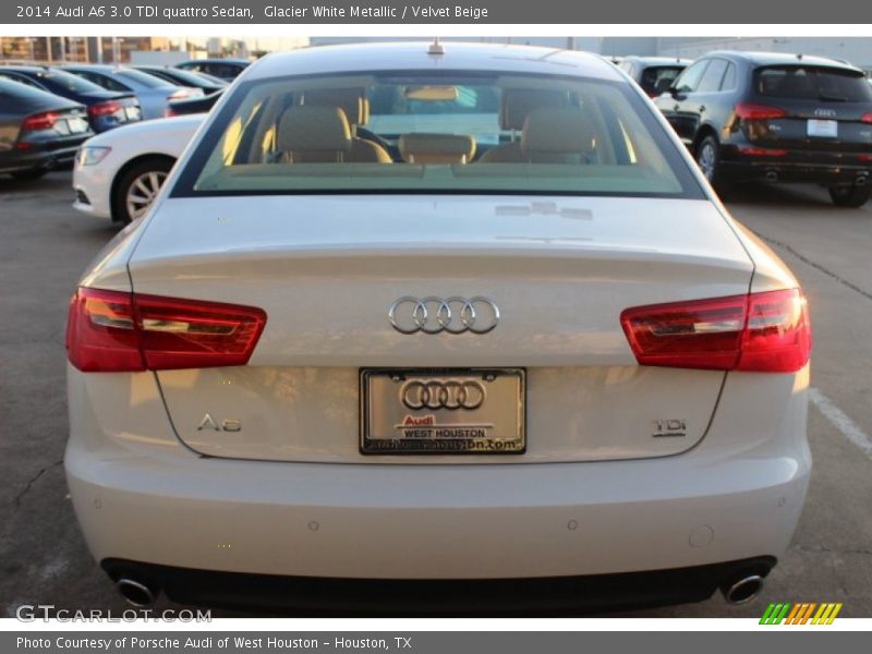 Glacier White Metallic / Velvet Beige 2014 Audi A6 3.0 TDI quattro Sedan