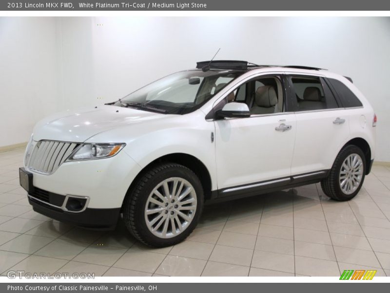 White Platinum Tri-Coat / Medium Light Stone 2013 Lincoln MKX FWD