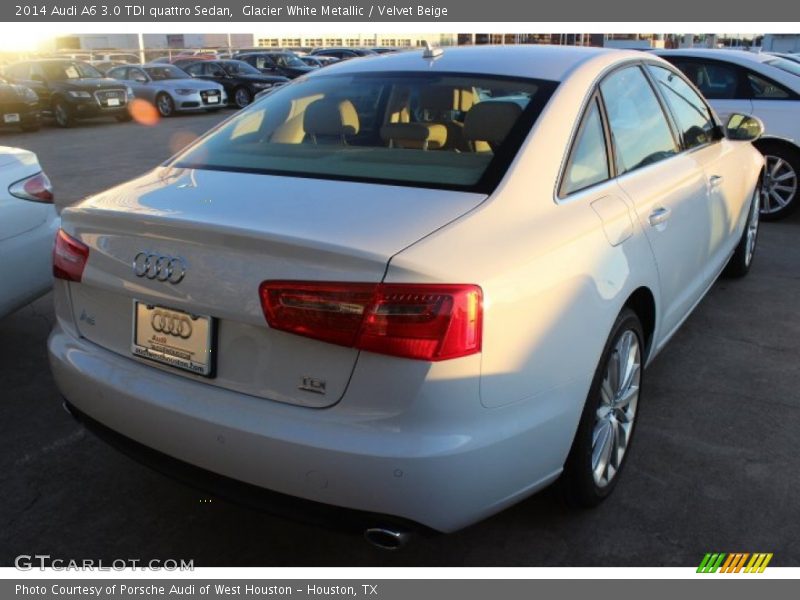Glacier White Metallic / Velvet Beige 2014 Audi A6 3.0 TDI quattro Sedan