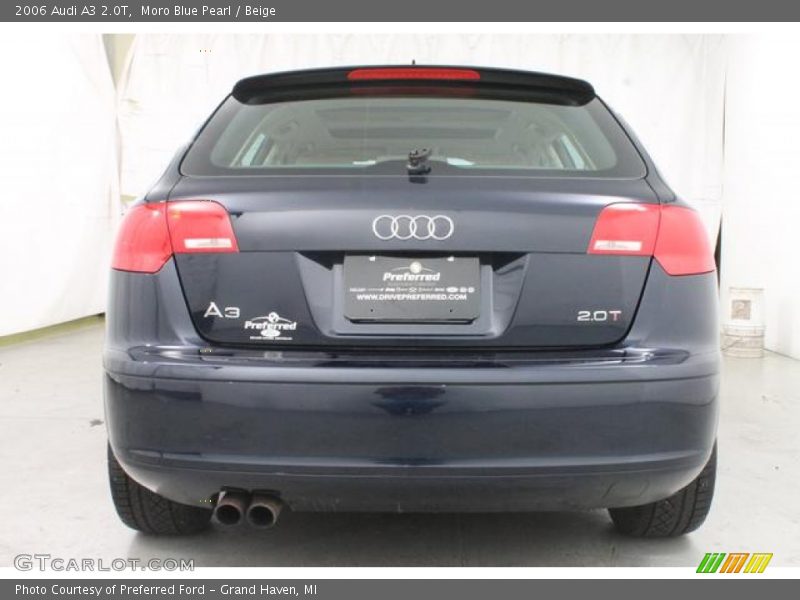 Moro Blue Pearl / Beige 2006 Audi A3 2.0T