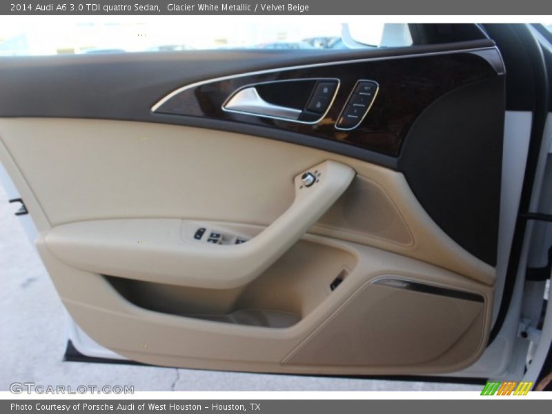 Glacier White Metallic / Velvet Beige 2014 Audi A6 3.0 TDI quattro Sedan