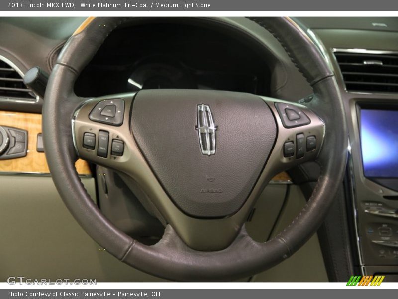 White Platinum Tri-Coat / Medium Light Stone 2013 Lincoln MKX FWD