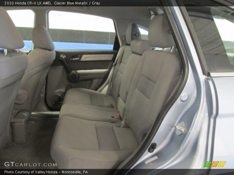 Glacier Blue Metallic / Gray 2010 Honda CR-V LX AWD