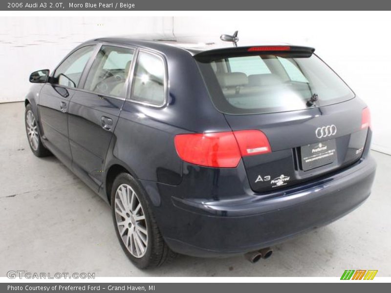 Moro Blue Pearl / Beige 2006 Audi A3 2.0T