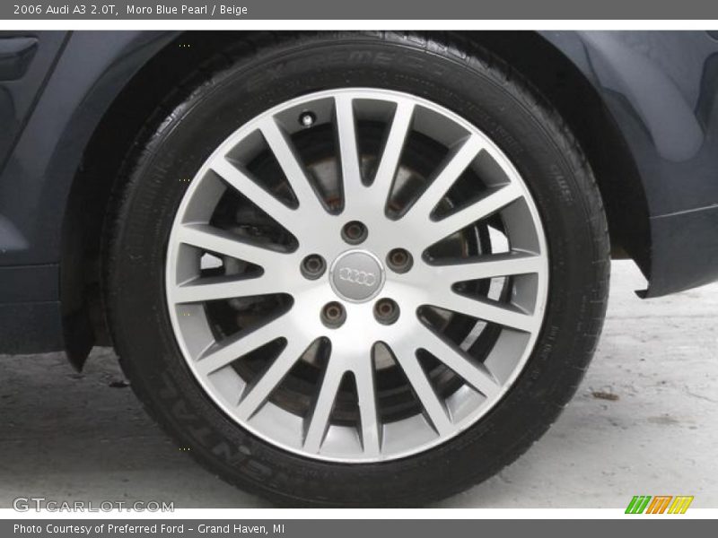 Moro Blue Pearl / Beige 2006 Audi A3 2.0T