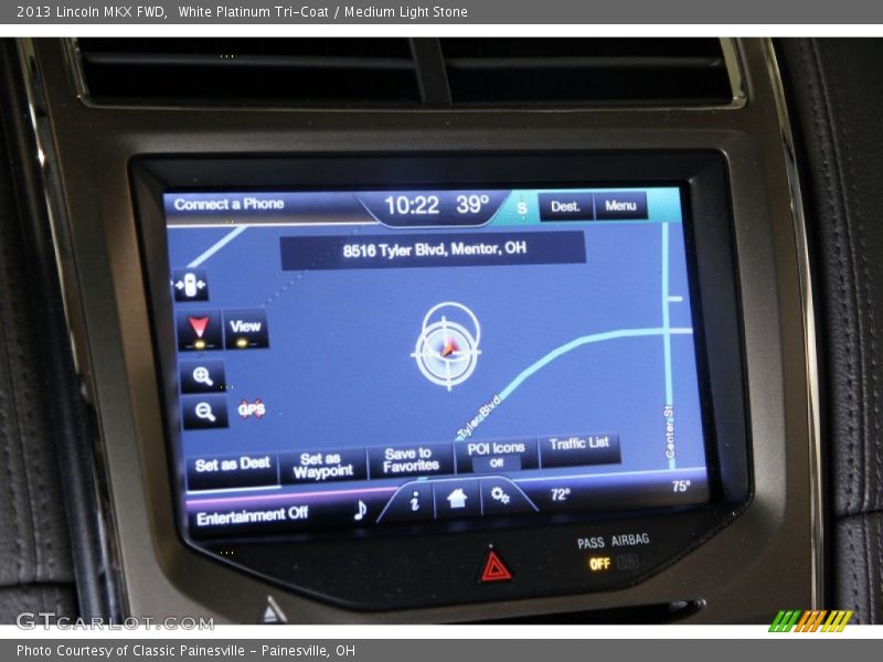 White Platinum Tri-Coat / Medium Light Stone 2013 Lincoln MKX FWD