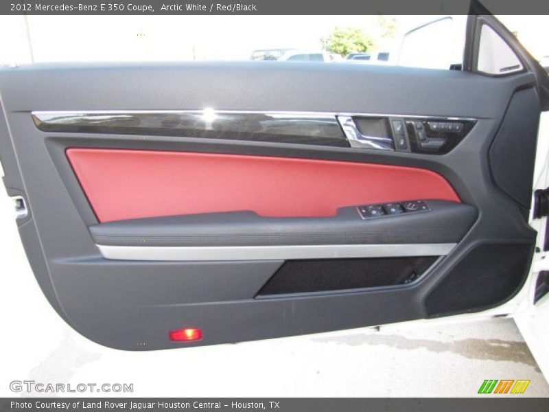 Arctic White / Red/Black 2012 Mercedes-Benz E 350 Coupe