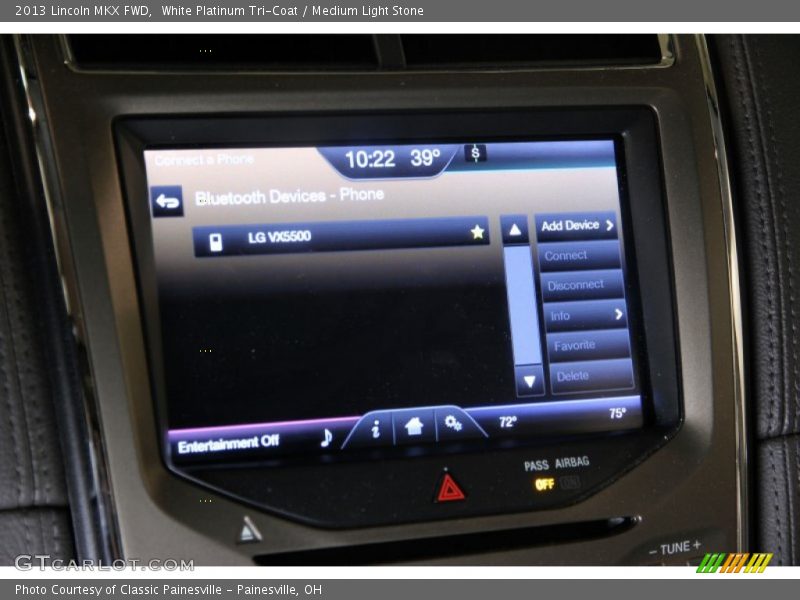 White Platinum Tri-Coat / Medium Light Stone 2013 Lincoln MKX FWD