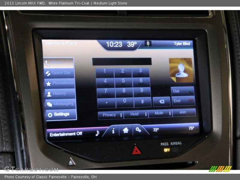 White Platinum Tri-Coat / Medium Light Stone 2013 Lincoln MKX FWD