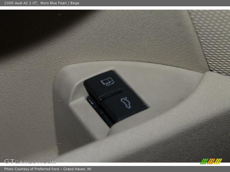 Moro Blue Pearl / Beige 2006 Audi A3 2.0T